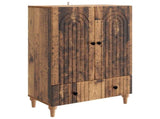 Sideboard Old Wood 66 x 34.5 x 95 cm Engineered Wood 894213