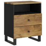 Bedside Cabinet 50x33x62 cm Solid Wood Mango&Engineered Wood 350667