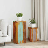 Plant Stands 2 pcs Solid Reclaimed Wood 320806