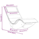 Sun Lounger 2 pcs Brown 60 x 154 x 74cm Solid Acacia wood 3329136