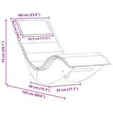 Sun Lounger 2 pcs Brown 60 x 154 x 74cm Solid Acacia wood 3329136