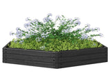 Raised Bed Black 148 x 129 x 25 cm PP 42033406