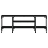 TV Cabinet Black 121x35x45 cm Engineered Wood&Iron 831803