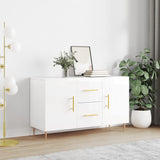 Sideboard High Gloss White 100x36x60 cm Engineered Wood 828158