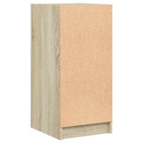 Side Cabinet with Glass Doors Sonoma Oak 35x37x75.5 cm 836401