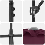 Umbrella Bordeaux Red 372 x 198 x 243 cm 42003381