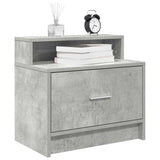 Bedside Cabinets with Drawer 2 pcs Concrete Grey 51x31x47 cm 858675