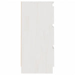 Bedside Cabinets 2 pcs White 40x29.5x64 cm Solid Pine Wood 808086