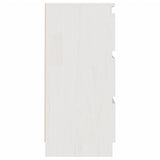 Bedside Cabinets 2 pcs White 40x29.5x64 cm Solid Pine Wood 808086