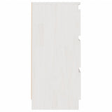 Bedside Cabinets 2 pcs White 40x29.5x64 cm Solid Pine Wood 808086