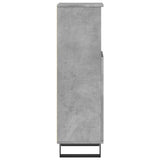 Bathroom Cabinet Concrete Grey 30x30x100 cm Engineered Wood 857210
