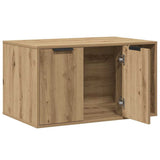 Cat Litter Box Enclosure Artisian Oak 80x50x45 cm Engineered Wood 857741
