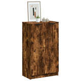 Shoe Cabinet Smoked Oak 59x35x100 cm Engineered Wood 817108