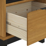 Bedside Cabinet "FLAM" 40x35x50 cm Solid Wood Pine 357812