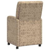 Dining Chairs with Wheels 2 pcs Light grey 57 x 67 x 95 cm 42017844