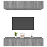 TV Cabinets 4 pcs Grey Sonoma 80x30x30 cm Engineered Wood 3114188