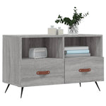 ZNTS TV Cabinet Grey Sonoma 80x36x50 cm Engineered Wood 828946