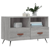 ZNTS TV Cabinet Grey Sonoma 80x36x50 cm Engineered Wood 828946