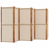 6-Panel Room Divider Taupe 420x180 cm 4003366