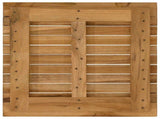 Table Top 50 x 50 x 3.5 cm Square Solid Teak Wood Natural 42033144