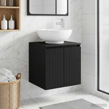 Wall-Mounted Sink Vanity Black 49.5 x 44.5 x 65 cm 890443