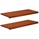 Window Sills 2 pcs Brown 100 x 40 x 2 cm Solid Beech Wood 42048282
