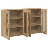 Wall Mounted Cabinet 2 pcs Artisan oak 69.5 x 34 x 90 cm 3334306