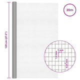 Mesh Screen 120 x 2000 cm 18 Mesh Stainless Steel 201 Silver 42039607