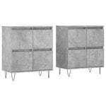 Sideboards 2 pcs Concrete Grey Engineered Wood 3190177