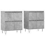 Sideboards 2 pcs Concrete Grey Engineered Wood 3190177