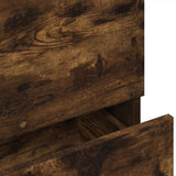 Sink Cabinet Smoked Oak 78x37x59 cm Engineered Wood 848119