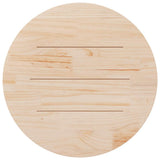 Table Top Round White 90x3 cm Solid Wood Pine 833674