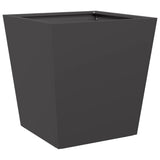 ZNTS Garden Planter Black 40x40x40 cm Steel 851052