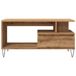 ZNTS Coffee Table Artisan Oak 90x49x45 cm Engineered Wood 857453