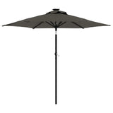 Garden Parasol with Steel Pole Anthracite 225x225x212 cm 4005060
