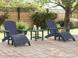 Garden Chair 2 pcs Navy Polyethylene 3335843