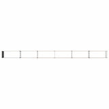 Raised Garden Bed Wood Brown 600 x 40 x 55 cm cold-rolled steel 8006295