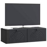 Wall-Mounted TV Cabinet Black 99 x 41 x 30 cm Engineered Wood 898186