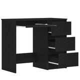 Desk Black Oak 90x45x76 cm Engineered Wood 862490