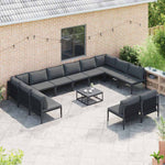 Garden Sofa Set Anthracite Steel 3379021