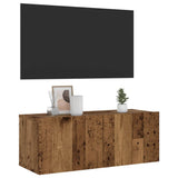 Wall Mounted TV Cabinet Old Wood 80x30x30 cm Engineered Wood 856016