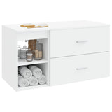 Bathroom Furniture Set 2 pcs White Engineered Wood 3403936
