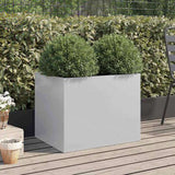 Planter Silver 62x47x46 cm Galvanised Steel 841606