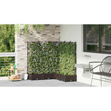 Garden Planter 5 pcs Brown 120 x 120 x 125.5 cm PP 42002819