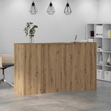 Reception Desk Artisan Oak 180x50x103.5 cm Engineered Wood 3324213