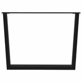 Dining Table Legs V-Shape 3 pcs Black 100x cm Steel 4012672