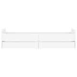Bed Frame with Drawers without Mattress White 100x200 cm 3207364