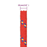 Boat Rope Red 20 mm 50 m Polypropylene 152421