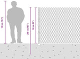 Chain Link Fence with Post 10 x 1.6 m PVC-Coated Steel 3336236