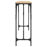 Console Table Sonoma Oak 200x29x75 cm Engineered Wood 837778
